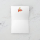 *~* de vliegende Maan van de Sterren van het Bedankkaart (Binnen)