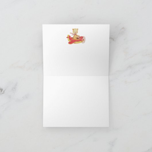 *~* de vliegende Maan van de Sterren van het Bedankkaart (Binnen)