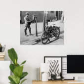 De vliegende Merkel, begin jaren 1900 Poster (Thuiskantoor)