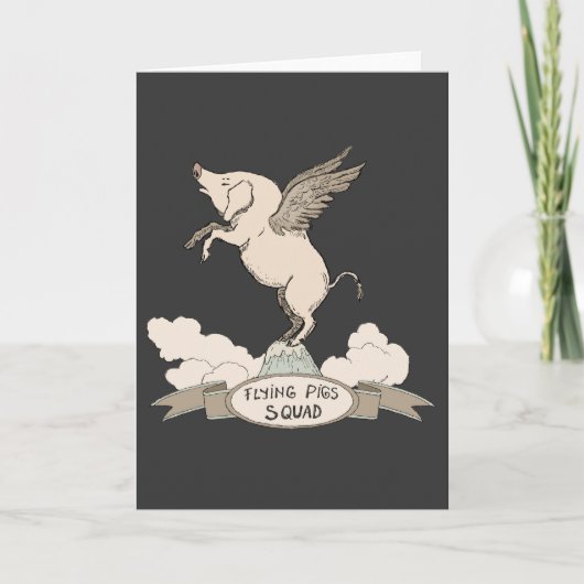 De vliegende Ploeg van Varkens Kaart (Voorkant)