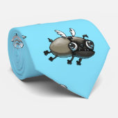 De vliegende puggen stropdas (Opgerold)