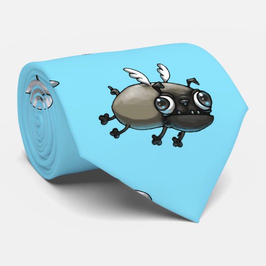 De vliegende puggen stropdas (Opgerold)