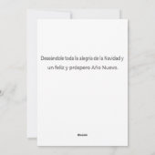 DE VLIEGENDE RENDIERSLEE VAN DE KERSTMAN FEESTDAGENKAART (Achterkant)