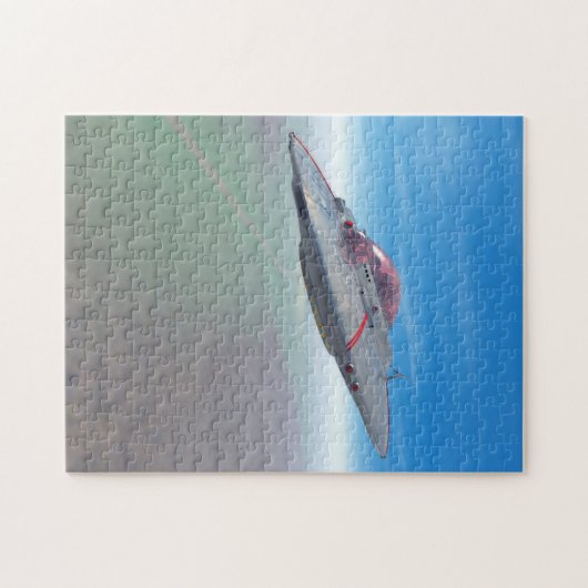 De vliegende Saucer Legpuzzel (Horizontaal)