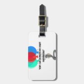 De vliegende slang bagagelabel (Voorkant verticaal)