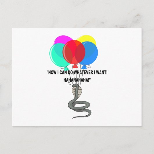 De vliegende slang briefkaart (Voorkant)