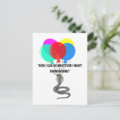 De vliegende slang briefkaart (Staand voorkant)