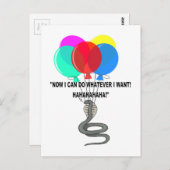 De vliegende slang briefkaart (Voorkant / Achterkant)