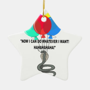 De vliegende slang keramisch ornament