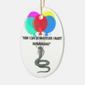 De vliegende slang keramisch ornament (Links)