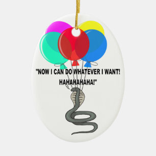 De vliegende slang keramisch ornament