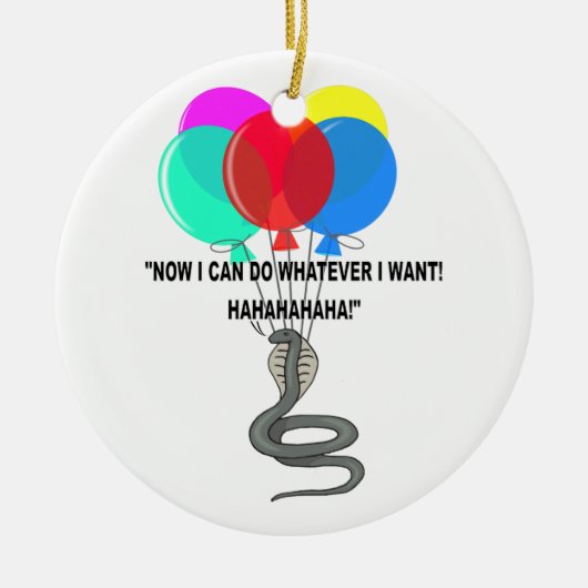 De Vliegende Slang Keramisch Ornament (Voorkant)