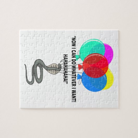 De vliegende slang legpuzzel (Horizontaal)