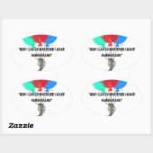 De vliegende slang ovale sticker (Vel)