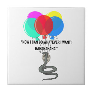 De vliegende slang tegeltje