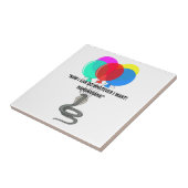 De vliegende slang tegeltje (Zijkant)