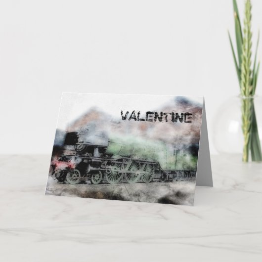 De vliegende Vintage Kaart van Valentijn van de (Voorkant)