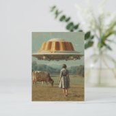 De vliegende vlam UFO traktatie Briefkaart (Staand voorkant)