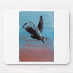 De Vliegende Vogel van de Uil van de zonsopgang Muismat