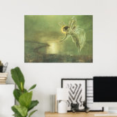 De vliegende welvaartsfee poster (Thuiskantoor)