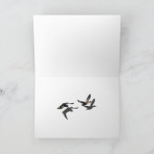 De VLIEGENDE Wenskaarten van EENDEN Feestdagen Kaart (Binnen)