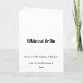 De vliegende Witte HoofdIllustratie van de Kaart (Achterkant)