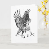 De vliegende Witte HoofdIllustratie van de Kaart (Gele Bloem)