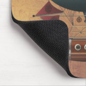 De vliegmachine Aleutian Steampunk Muismat (Hoek)