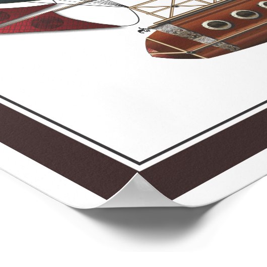 De vliegmachine Aleutian Steampunk Poster (Hoek)