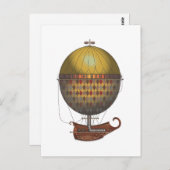 De vliegmachine Nautisme Steampunk Briefkaart (Voorkant / Achterkant)