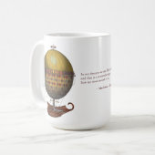 De vliegmachine Nautisme Steampunk Koffiemok (Voorkant links)