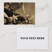 De Vliegtuigen van de Vechter van WO.II - SBD Visitekaartje (Voorkant / Achterkant)