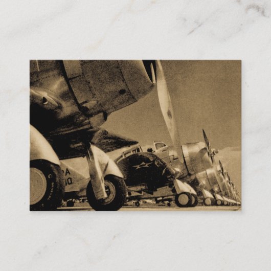 De Vliegtuigen van de Vechter van WO.II - SBD Visitekaartje (Voorkant)