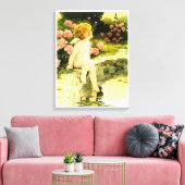 DE VLINDER Bessie Pease Gutmann Art Canvas Afdruk (Insitu (Woonkamer))