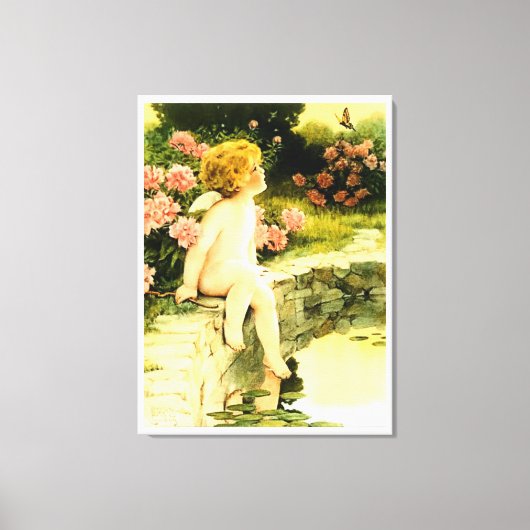 DE VLINDER Bessie Pease Gutmann Art Canvas Afdruk (Voorkant)