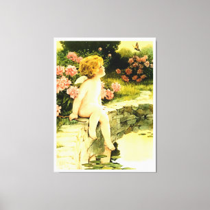 DE VLINDER Bessie Pease Gutmann Art Canvas Afdruk