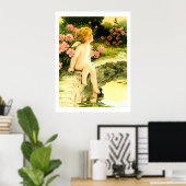 DE VLINDER Bessie Pease Gutmann Art Poster (Thuiskantoor)