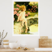 DE VLINDER Bessie Pease Gutmann Art Poster (Keuken)