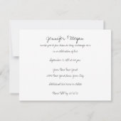 De vlinder bewaart de Datum Save The Date (Achterkant)