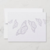 De vlinder bewaart de Datumkaarten Save The Date (Achterkant)