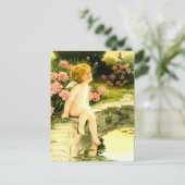 De vlinder (c. 1920) Bessie Pease Gutmann Briefkaart (Staand voorkant)