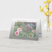 De Vlinder & de Tuin van de Gelukwensen van het Kaart (Gele Bloem)