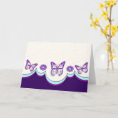 De vlinder droomt Kaart (Spatie) (Gele Bloem)