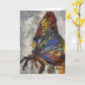 De Vlinder Geïnspireerde Monet van Frida Kahlo Kaart (Gele Bloem)