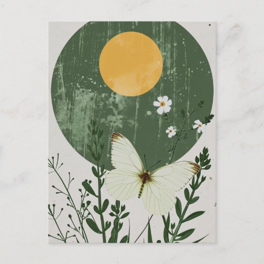 De vlinder in de Bossen Briefkaart (Voorkant)