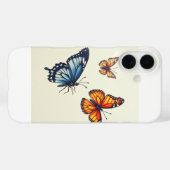 De vlinder iPhone 16 Hoesjes (Achterkant (horizontaal))