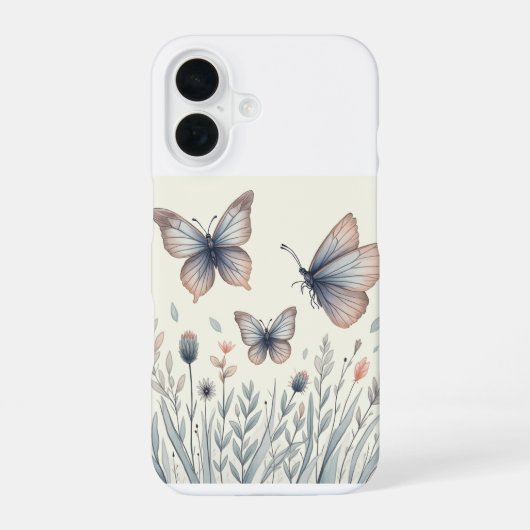 De vlinder iPhone 16 hoezen Hoesje (Achterkant)