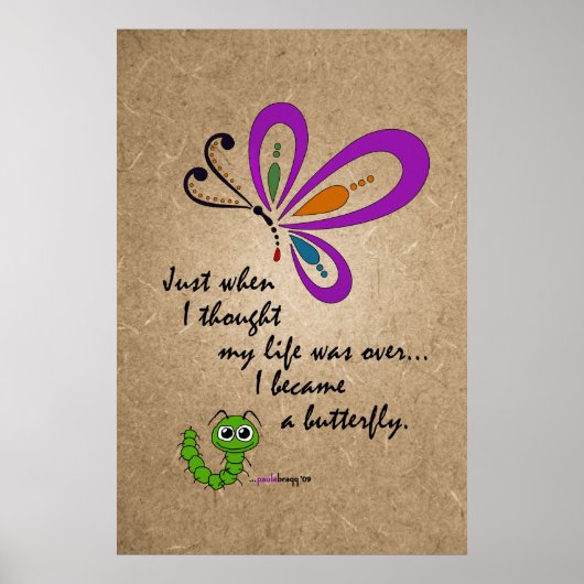 De vlinder: Nieuw begin Poster (Voorkant)