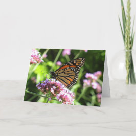 De Vlinder Notecard van de monarch Kaart