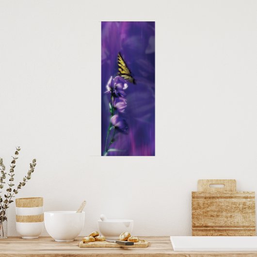 de vlinder poster (Keuken)